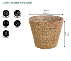 Dehner Seegras-Korb Igmar, konisch
