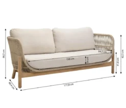 Dehner Sofa Portofino, 2-Sitzer