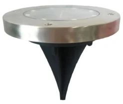 Dehner Solar-Bodenleuchte Skiva, ca. Ø12/H13 cm
