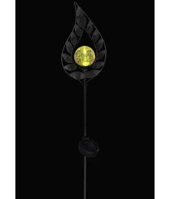Dehner Solar-Dekostab Arian, ca. H130 cm, metallic-braun/orange
