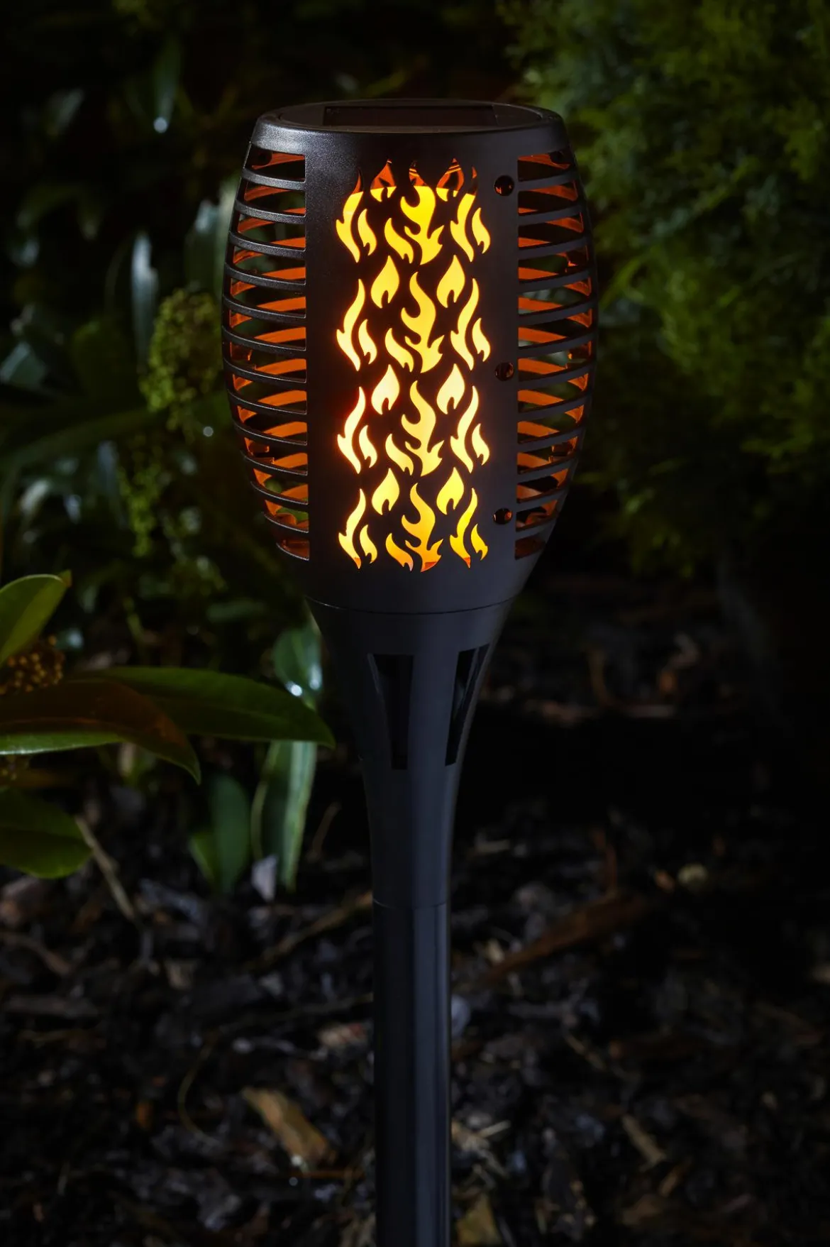 Dehner Solar-Flammenfackel Nura, ca. Ø10/H50 cm