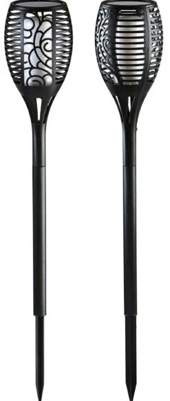 Dehner Solar-Flammenfackel Nura, ca. Ø12/H75 cm