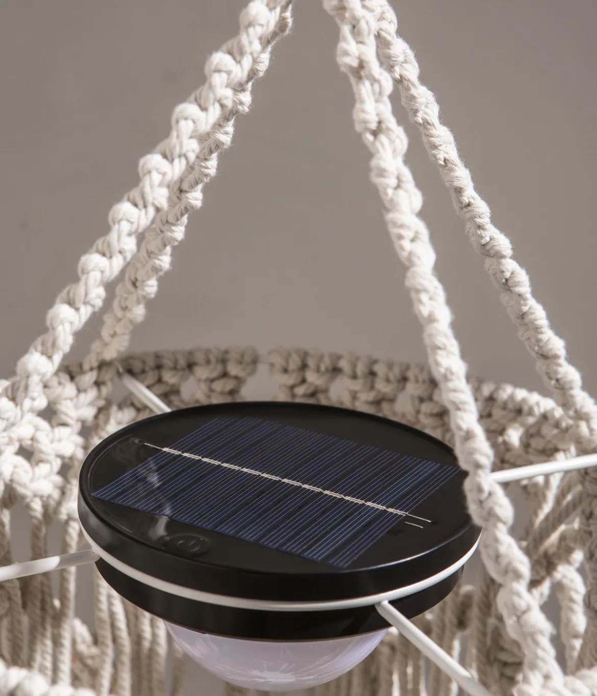 Dehner Solar-Hängelampe Amara, ca. Ø26/H70 cm