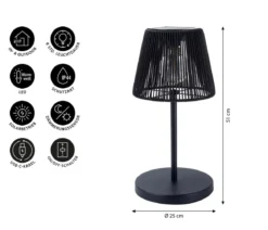 Dehner Solar-Lampe Sintro, ca. Ø25/H51 cm