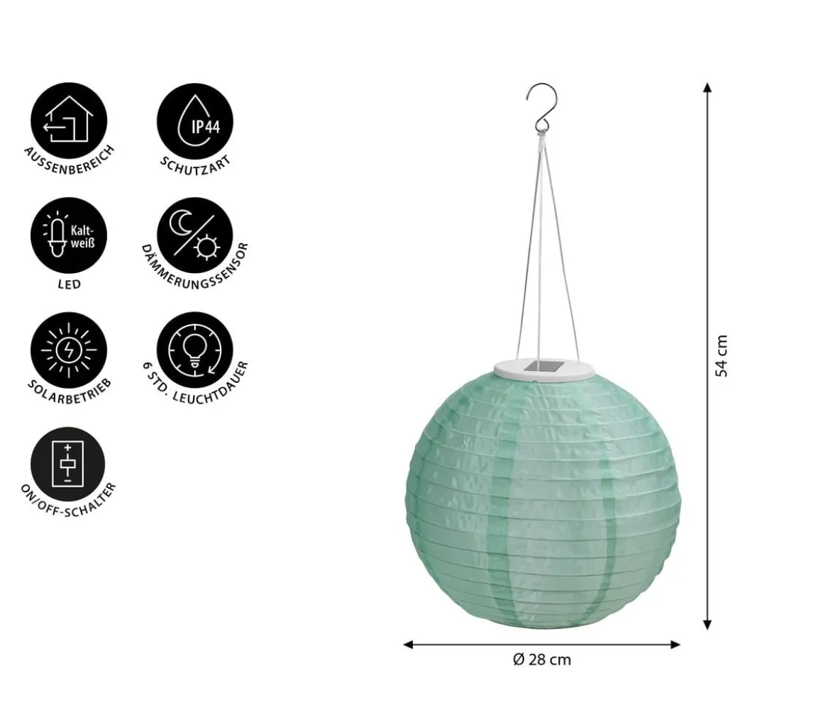 Dehner Solar-Lampion, ca. Ø28 cm