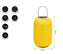 Dehner Solar-Laterne Kira, ca. Ø19/H31 cm