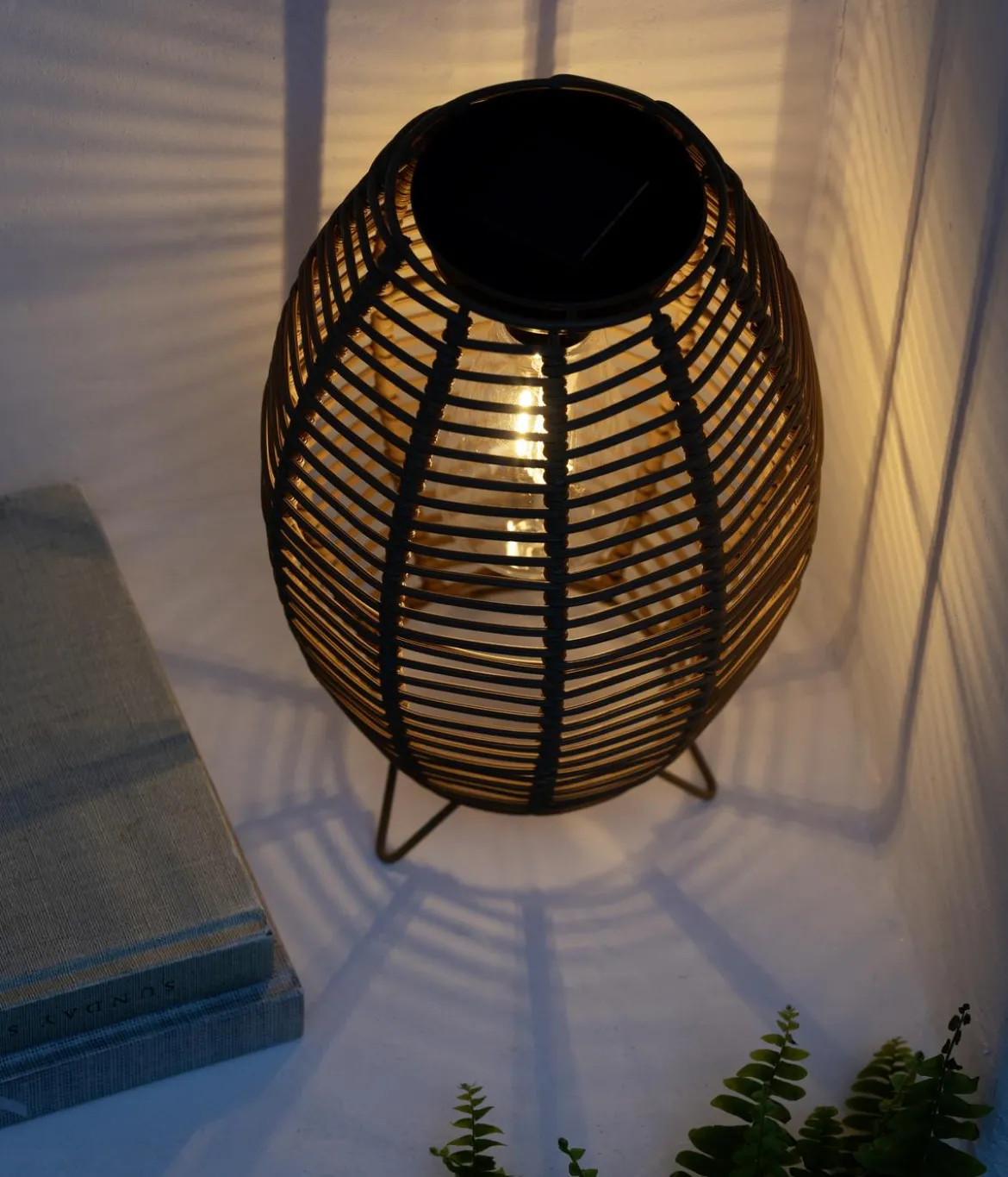 Dehner Solar-Laterne Mila, ca. Ø17,5/H26,5 cm