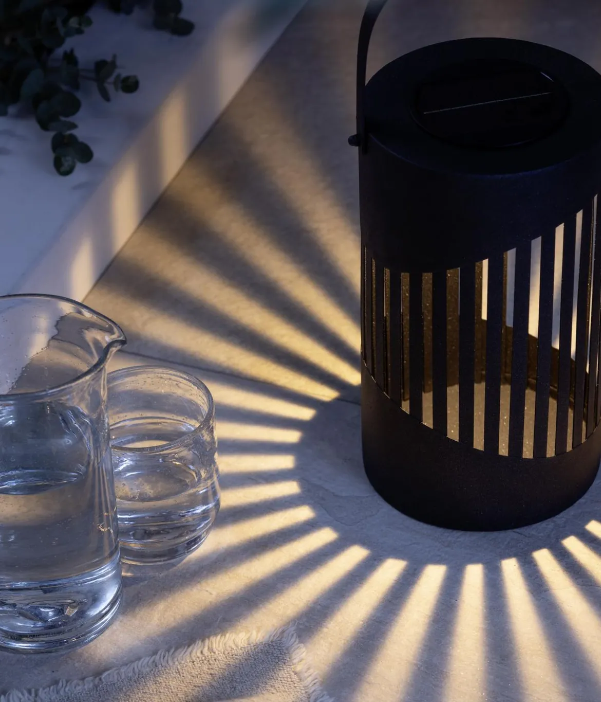 Dehner Solar-Laterne Mina, ca. Ø15/H26 cm