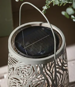 Dehner Solar-Laterne Olea, ca. Ø20/H32 cm