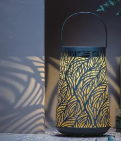 Dehner Solar-Laterne Olea, ca. Ø20/H32 cm