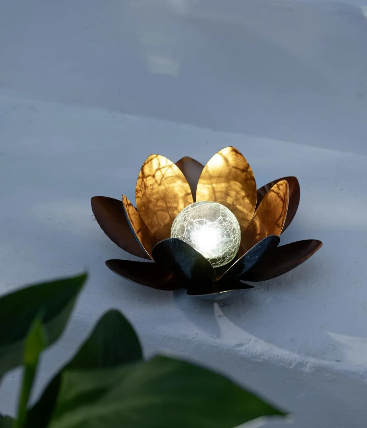 Dehner Solar-Lotus, ca. Ø27/H12 cm