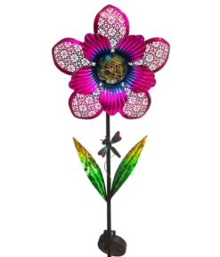Dehner Solar-Stab Flower, ca. Ø29/H110 cm
