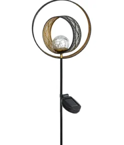 Dehner Solar-Stab Gold Circle, ca. B20/H115/T9 cm
