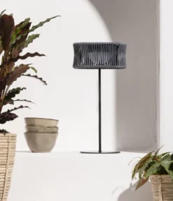 Dehner Solar-Tischleuchte Tyra, ca. Ø17/H35 cm