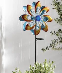 Dehner Solar-Windrad Molino, ca. Ø35/H128 cm