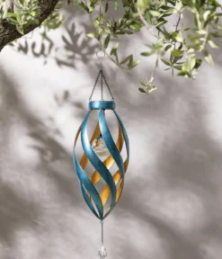 Dehner Solar-Windspiel Glace, ca. Ø15/H61 cm
