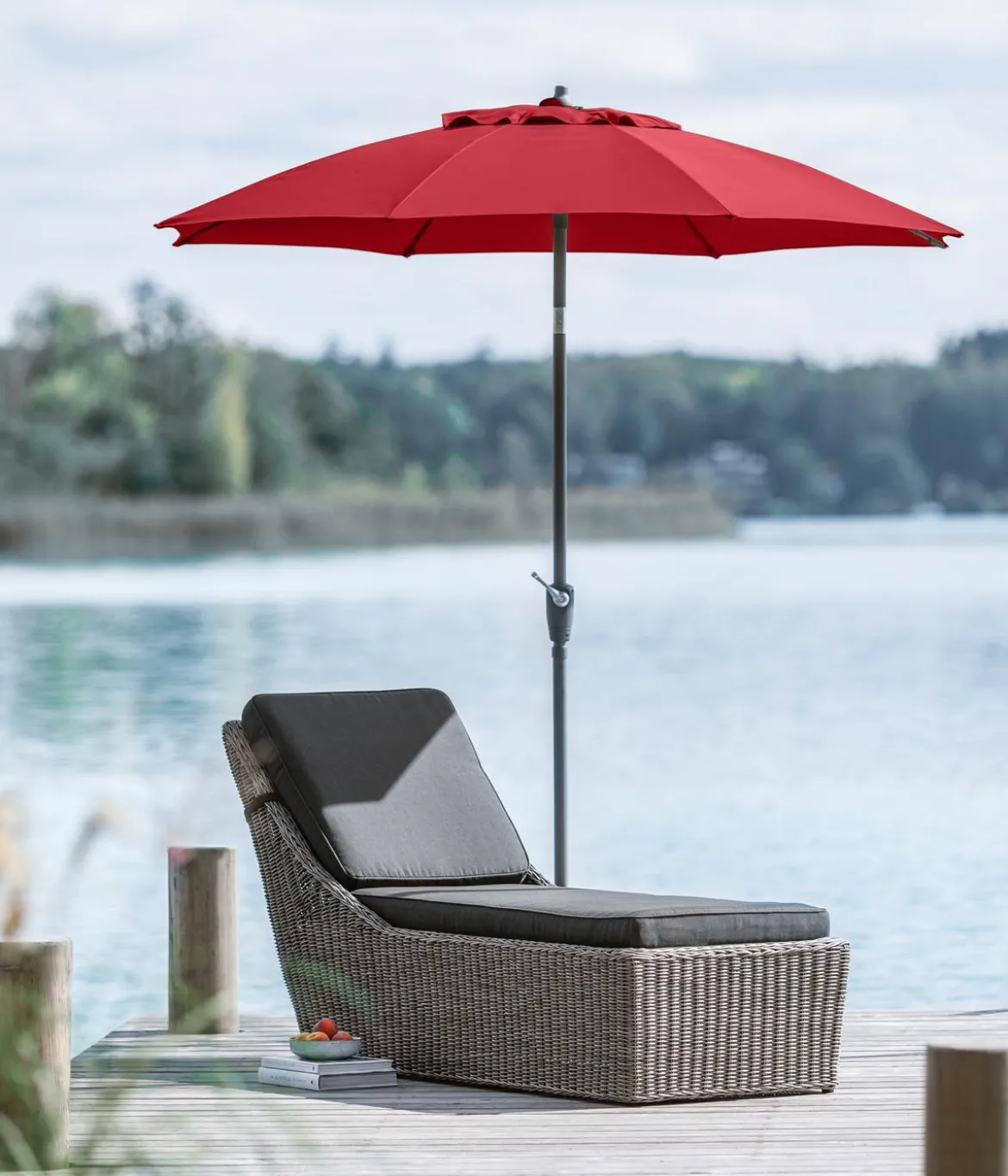 Dehner Sonnenschirm Kos, rund, ca. Ø220 cm