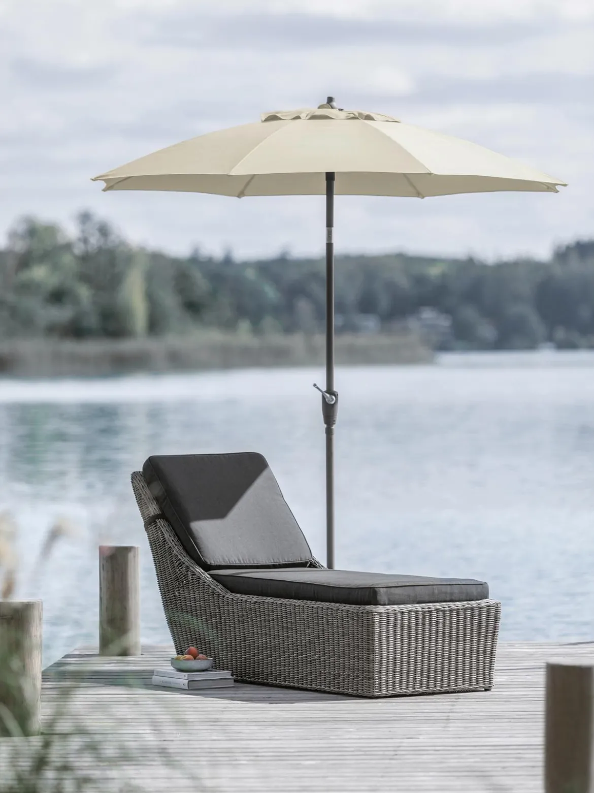 Dehner Sonnenschirm Kos, rund, ca. Ø220 cm