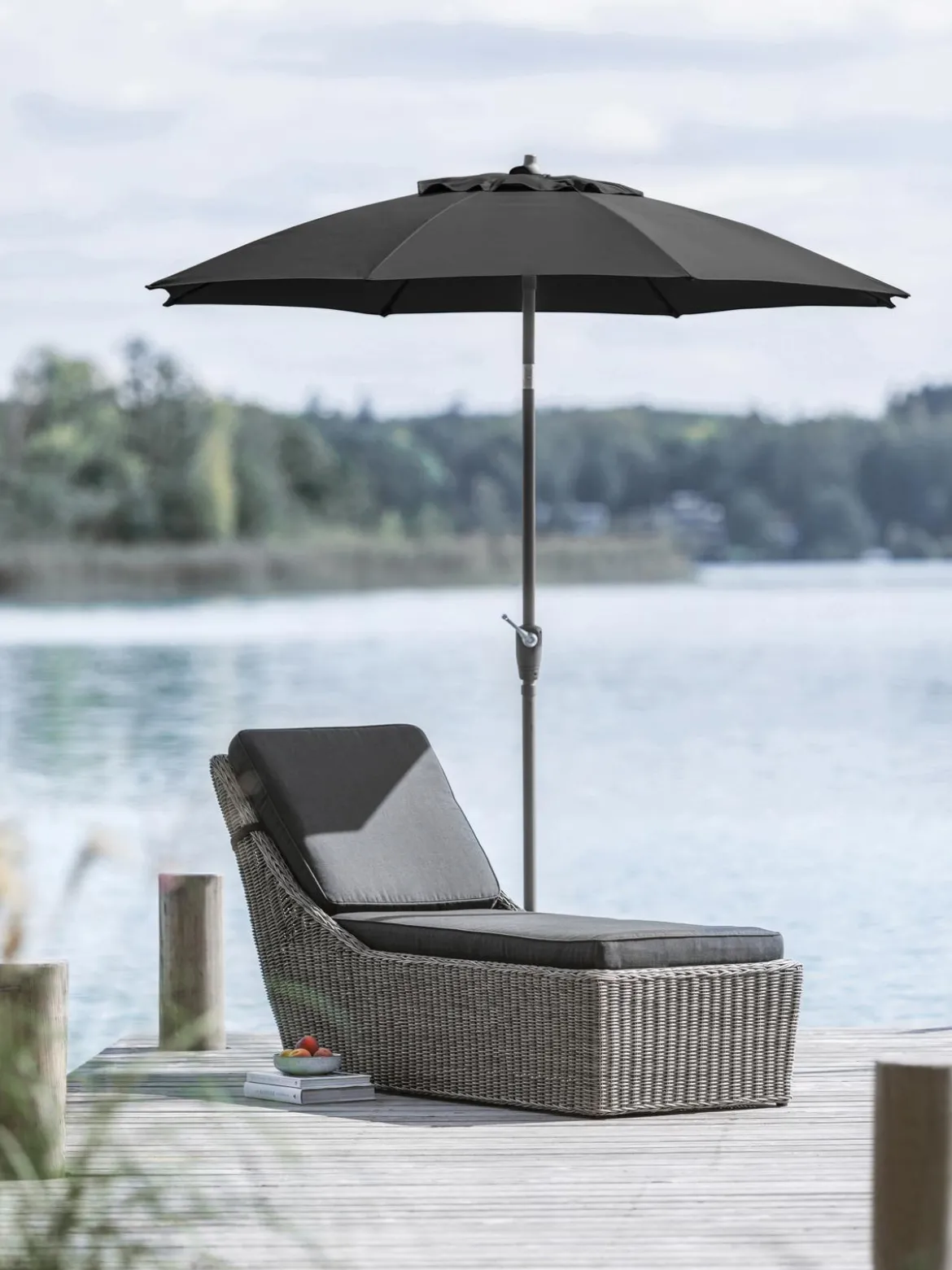 Dehner Sonnenschirm Kos, rund, ca. Ø220 cm
