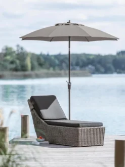 Dehner Sonnenschirm Kos, rund, ca. Ø220 cm