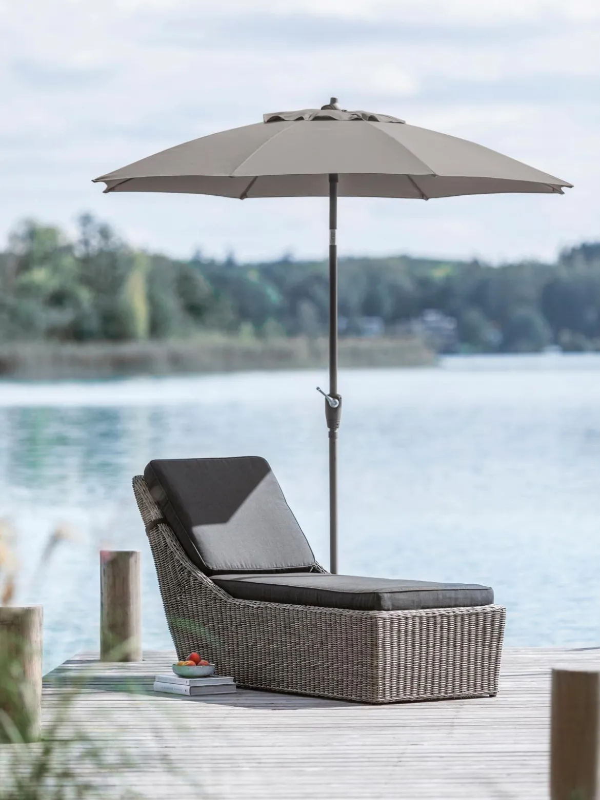 Dehner Sonnenschirm Kos, rund, ca. Ø220 cm
