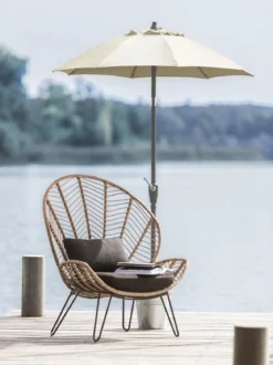 Dehner Sonnenschirm Vido, rund, ca. Ø150 cm