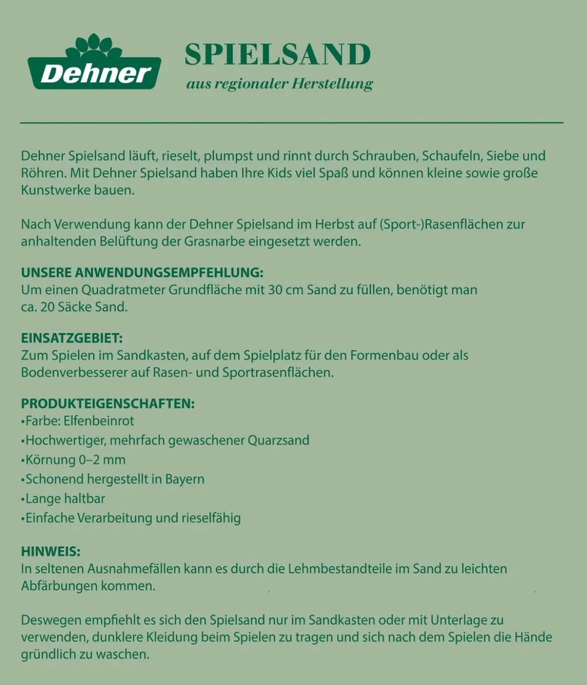 Dehner Spielsand, 20 kg