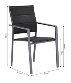 Dehner Stapelstuhl Matera, ca. B56,5/H91/T57 cm