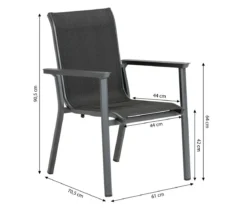 Dehner Stapelstuhl Niederlehner Cleveland, ca. B61/H90,5/T70,5 cm