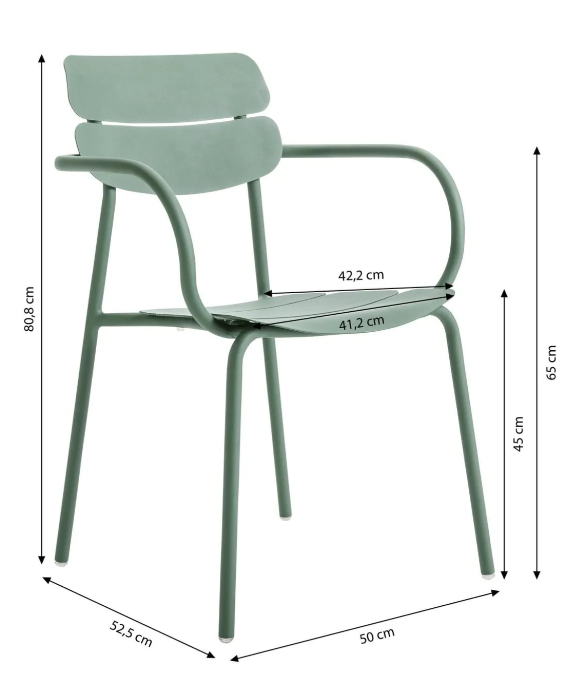 Dehner Stapelstuhl Paris, ca. B50/H80,8 /T52,2 cm