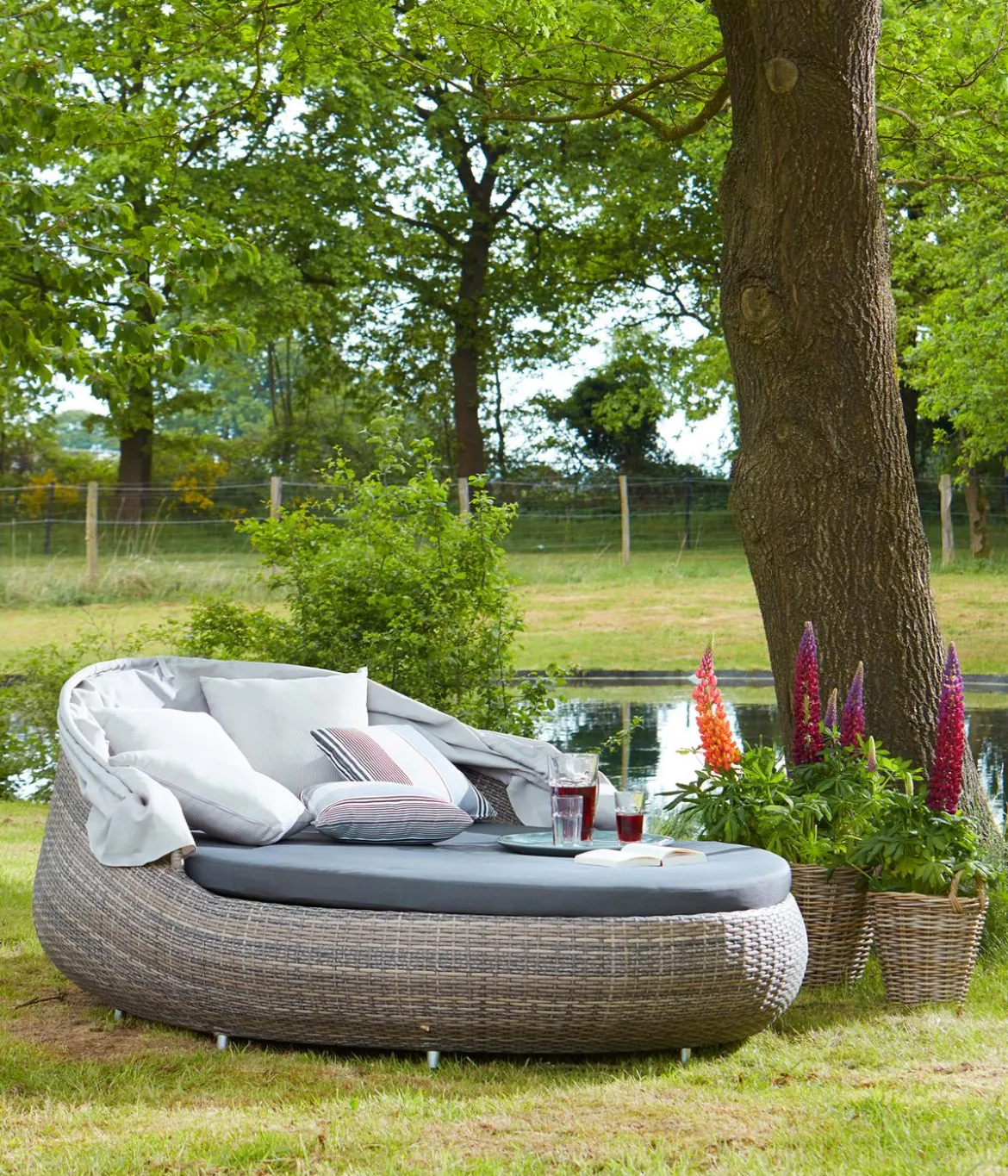 Dehner Sunlounger Florida, ca. B160/H160/T220 cm