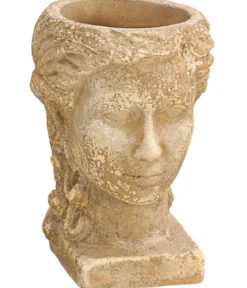Dehner Terrakotta-Topf Kopf, ca. B22/H28/T18 cm, anterra
