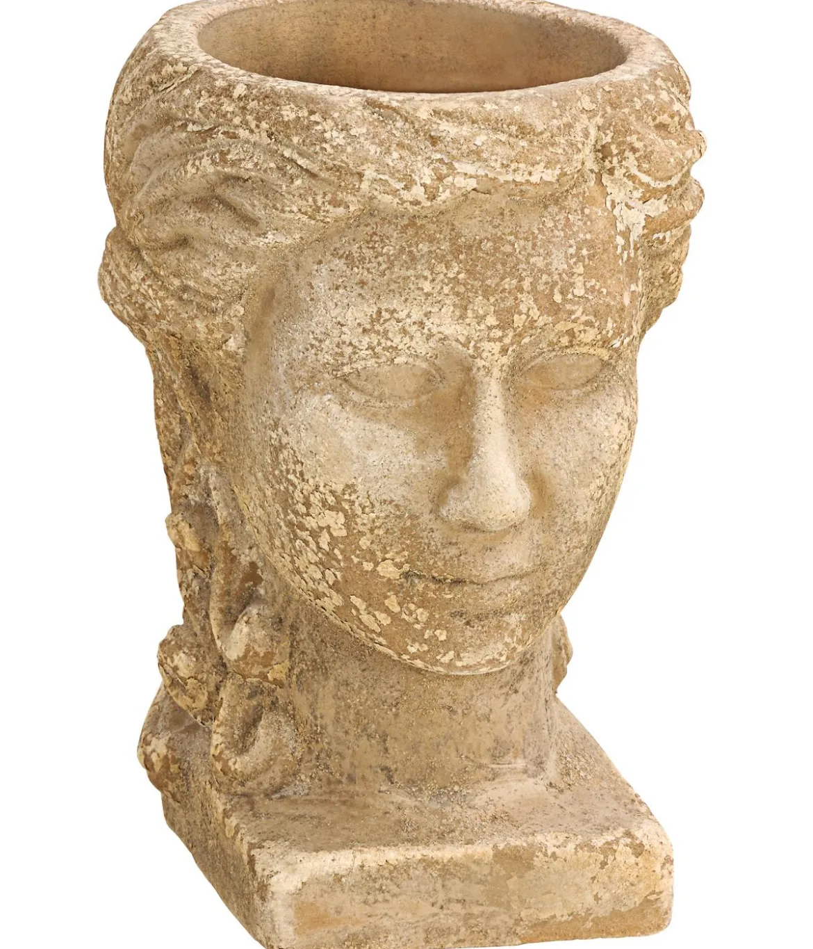 Dehner Terrakotta-Topf Kopf, ca. B22/H28/T18 cm, anterra