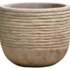 Dehner Terrakotta-Topf Stripe, rund