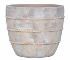 Dehner Terrakotta-Topf Turin, rund, antique-terra