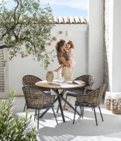 Dehner Tisch Barcelona, ca. Ø110/H76 cm