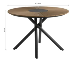 Dehner Tisch Barcelona, ca. Ø110/H76 cm