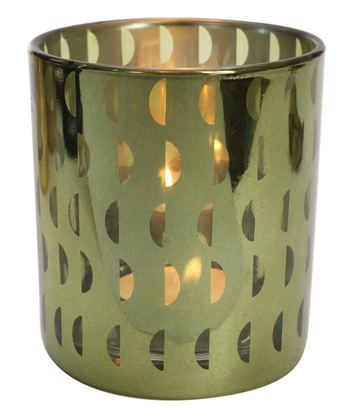 Dehner Tischdeko-Set, grün/gold, 5-teilig