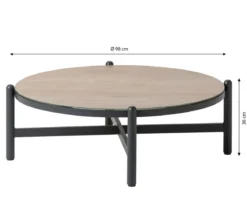 Dehner Tisch St-Etienne, ca. Ø98/H36 cm