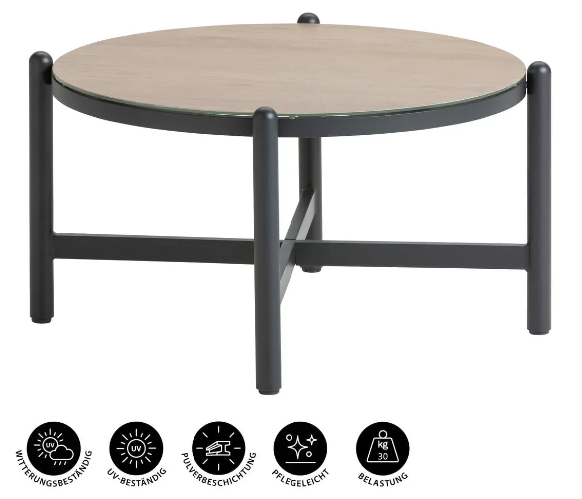 Dehner Tisch St-Etienne, ca. Ø78/H46 cm