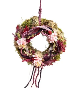 Dehner Türkranz Lila Blüten, ca. Ø28 cm