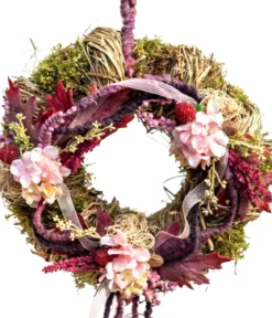 Dehner Türkranz Lila Blüten, ca. Ø28 cm