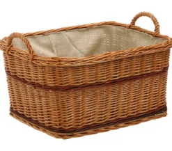 Dehner Weiden-Kaminkorb mit Jute