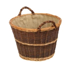 Dehner Weidenkorb mit Juteeinlage, rund, ca. Ø50 cm