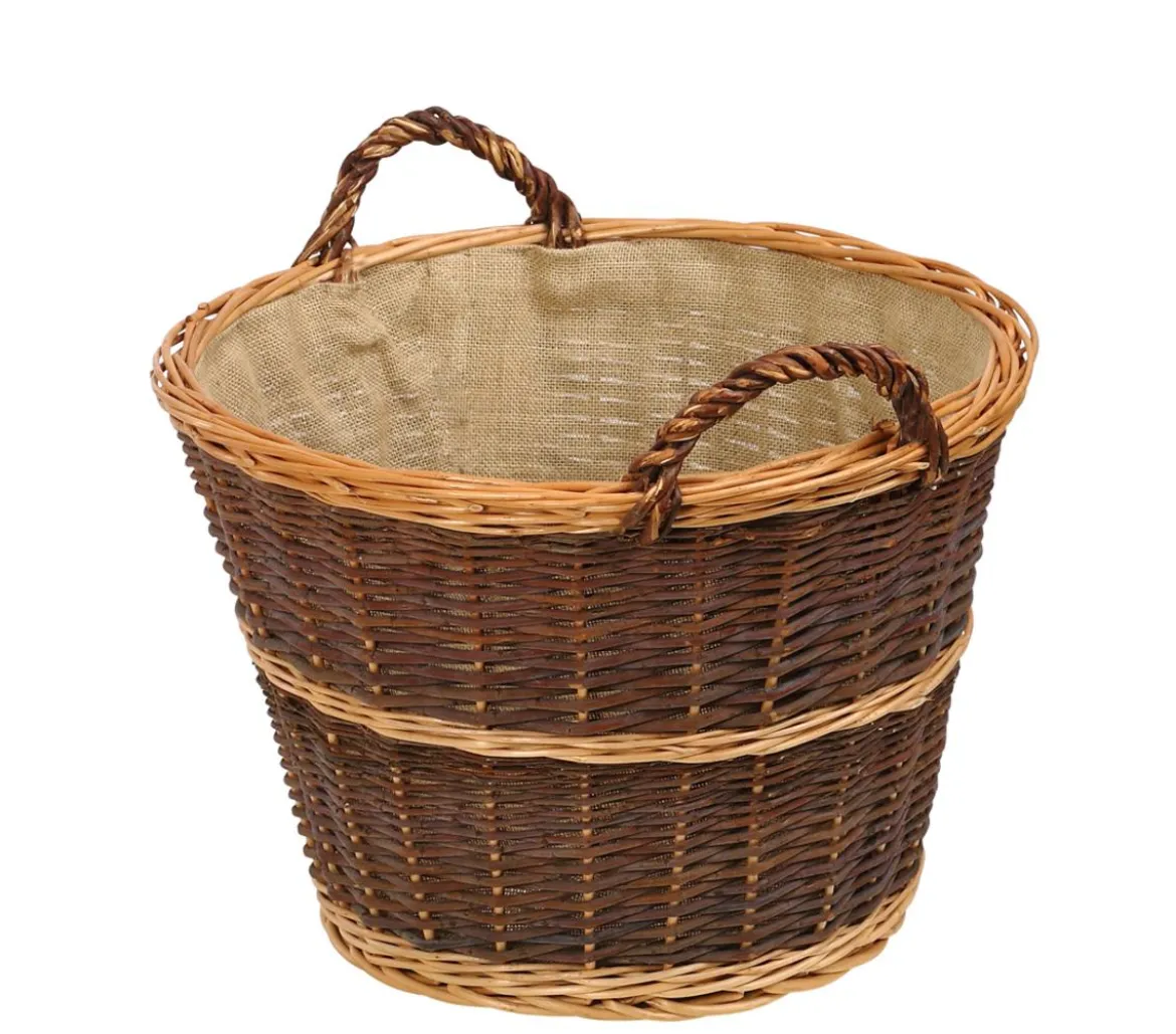 Dehner Weidenkorb mit Juteeinlage, rund, ca. Ø50 cm