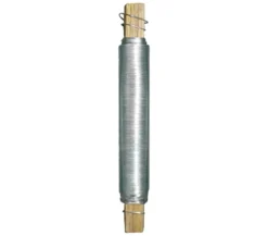 Dehner Wickeldraht auf Holzstab, galvanisiert, silber, 100 g