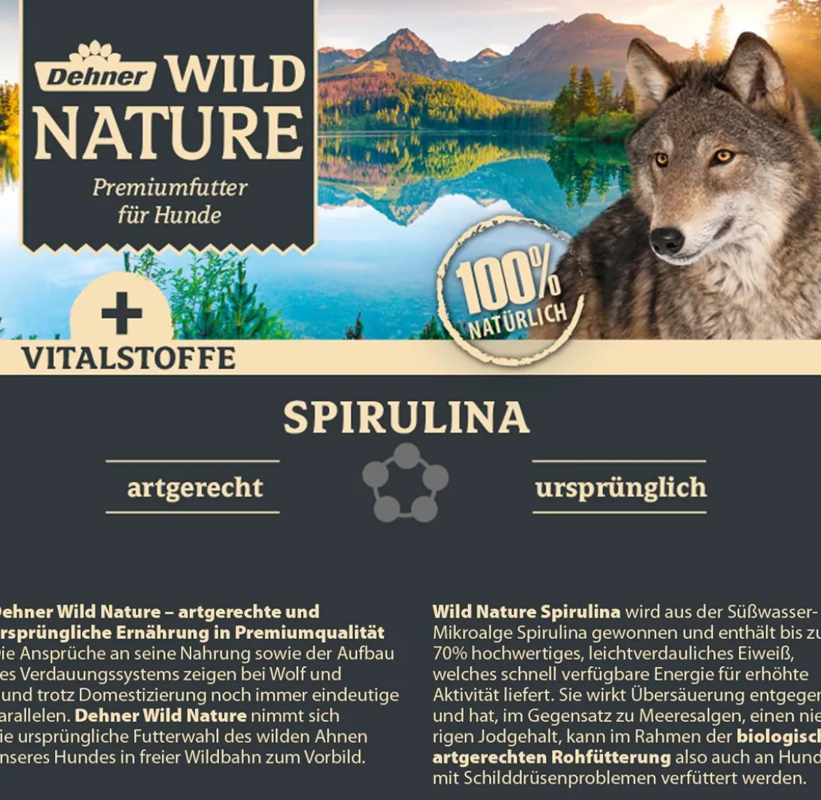 Dehner Wild Nature BARF-Ergänzungsfutter für Hunde Spirulina