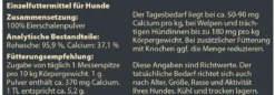 Dehner Wild Nature BARF-Ergänzungsfutter für Hunde Eierschalenpulver