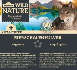 Dehner Wild Nature BARF-Ergänzungsfutter für Hunde Eierschalenpulver
