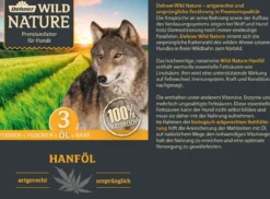 Dehner Wild Nature BARF-Ergänzungsfutter für Hunde Hanföl